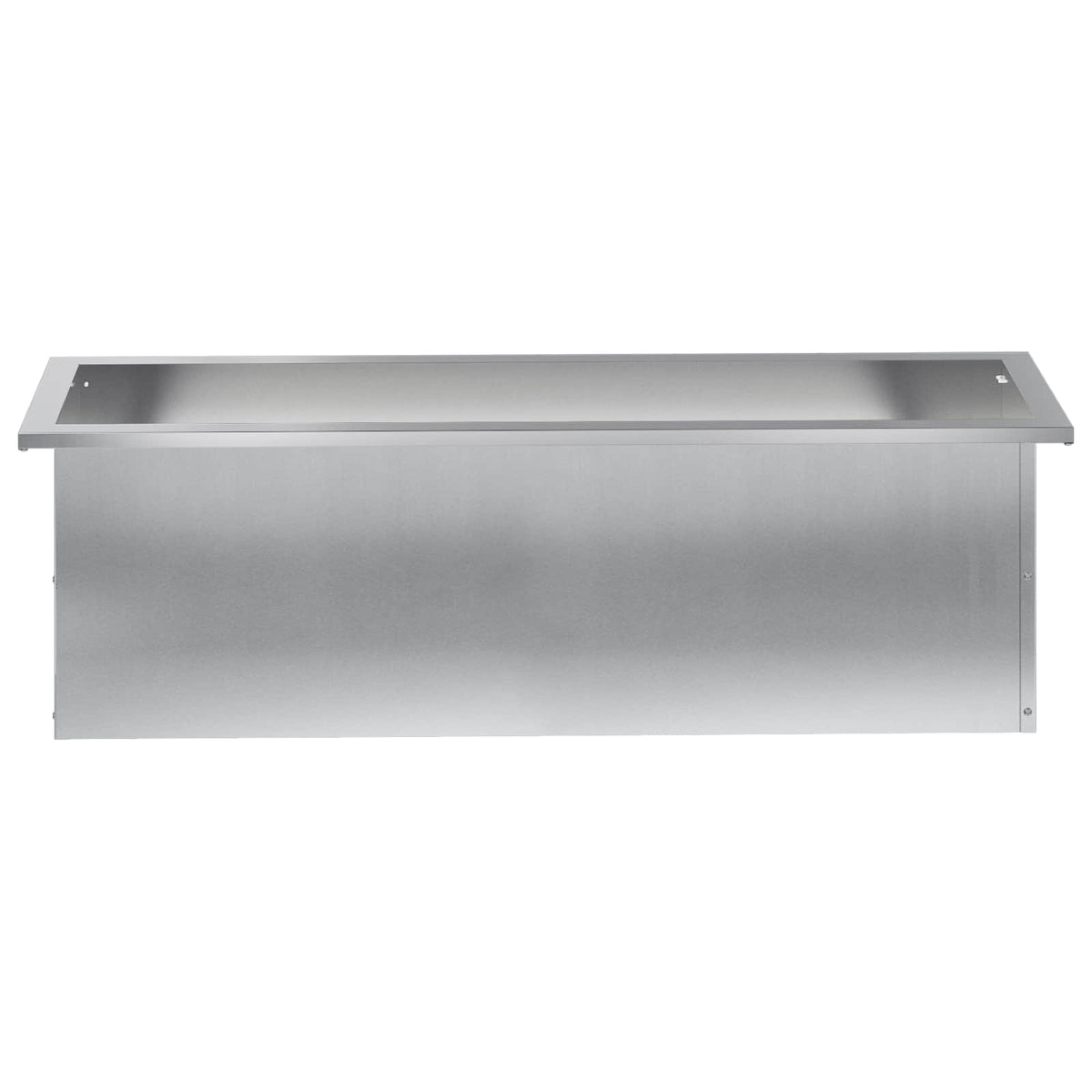 vidaXL Garden Planter with LED Silver 30 x 100 x 30 cm 5