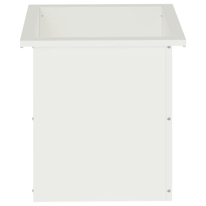 vidaXL Garden Planter with LED White 40 x 40 x 40 cm Steel 5