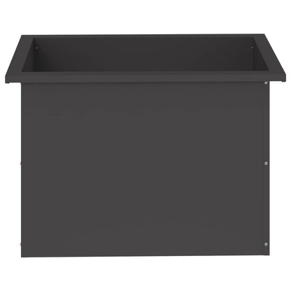 vidaXL Garden Planter with LED Black 40 x 60 x 40 cm Steel 5