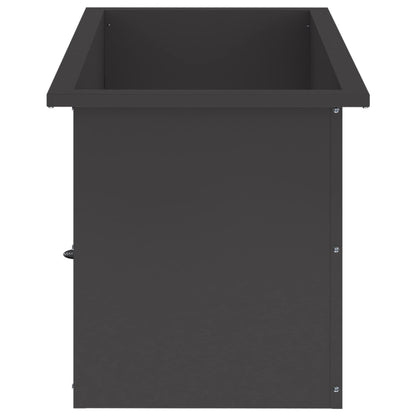 vidaXL Garden Planter with LED Black 40 x 60 x 40 cm Steel 6