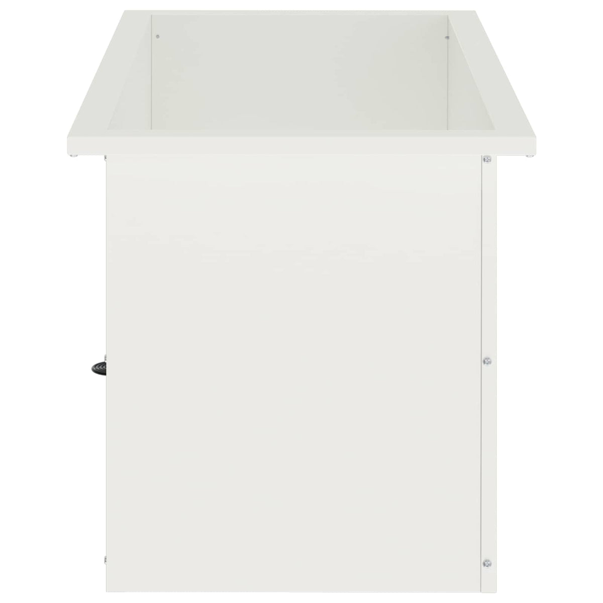 vidaXL Garden Planter with LED White 40 x 60 x 40 cm Steel 6