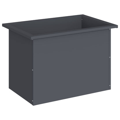 vidaXL Garden Planter with LED Antracite 40 x 60 x 40 cm Steel 4