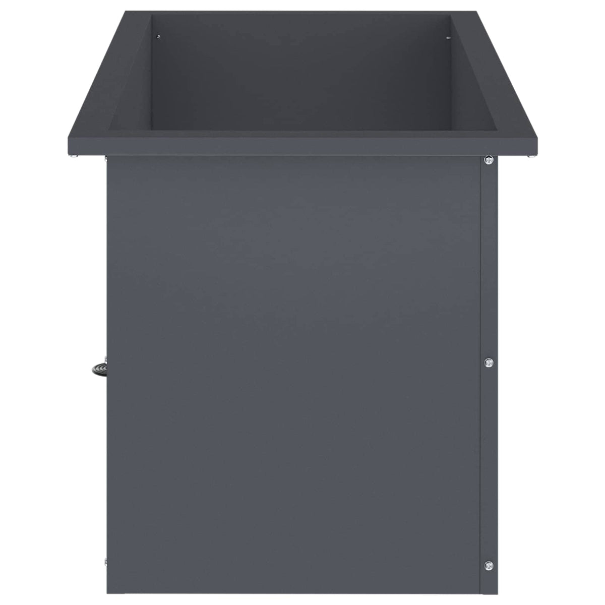 vidaXL Garden Planter with LED Antracite 40 x 60 x 40 cm Steel 6