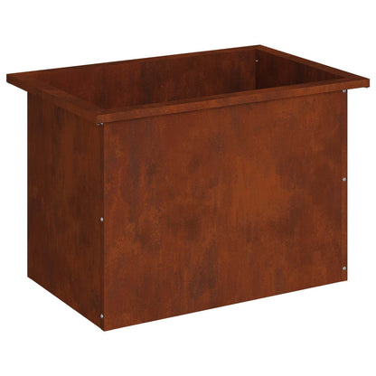 vidaXL Garden Planter with LED Rusty 40 x 60 x 40 cm Weathering Steel 4