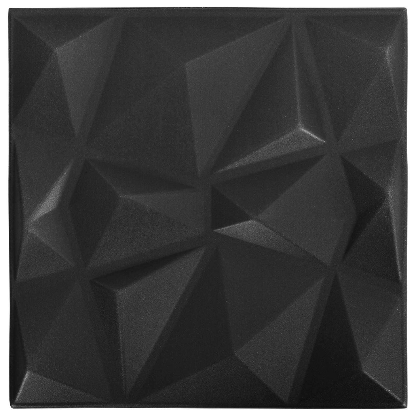 vidaXL Wall Panels 48 pcs 50 x 50 cm Diamond Black XPS Foam 4