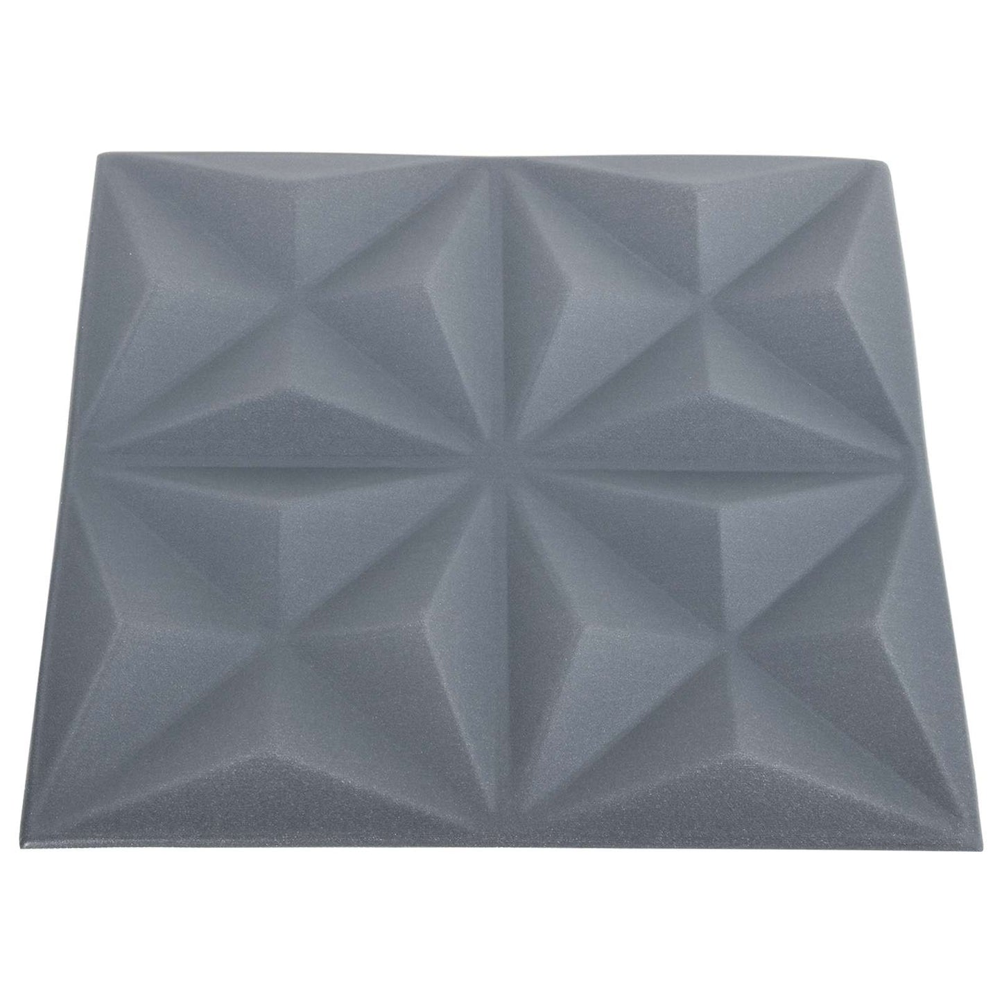 vidaXL Wall Panels 48 pcs 50 x 50 cm Origami Grey XPS Foam 4
