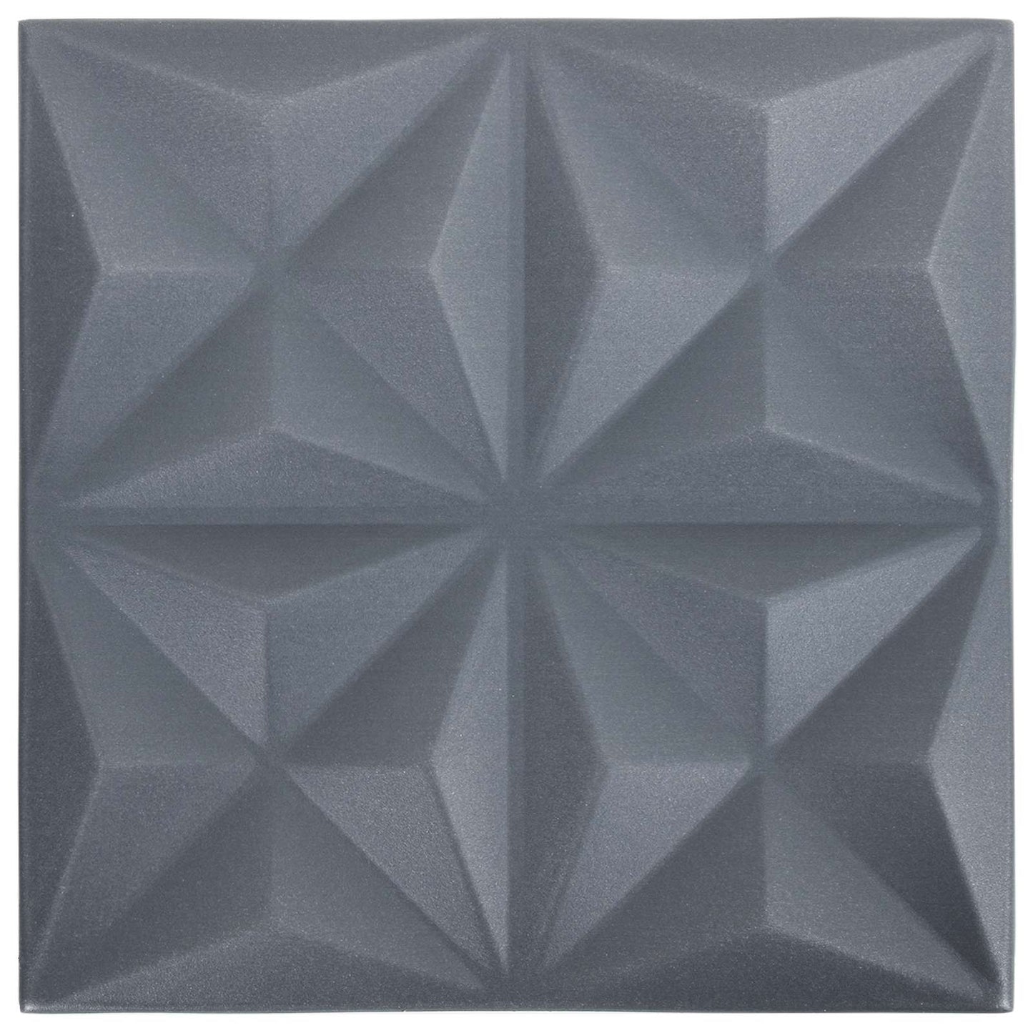 vidaXL Wall Panels 48 pcs 50 x 50 cm Origami Grey XPS Foam 5