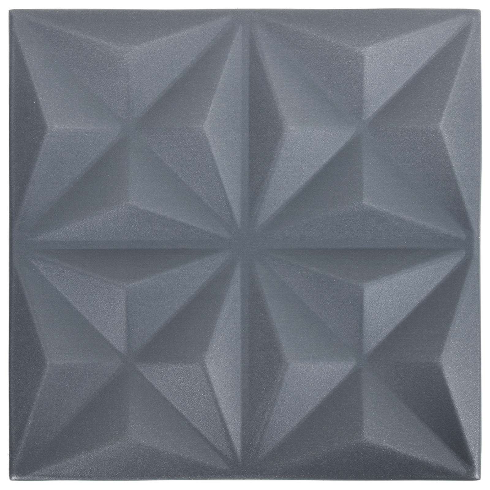 vidaXL Wall Panels 48 pcs 50 x 50 cm Origami Grey XPS Foam 5