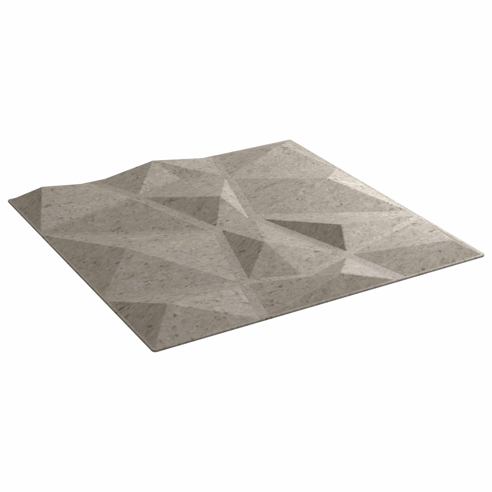 vidaXL Wall Panels 24 pcs 50 x 50 cm Concrete Grey XPS Foam 2
