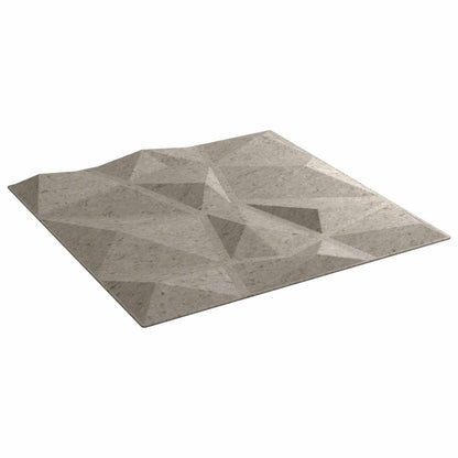 vidaXL Wall Panels 24 pcs 50 x 50 cm Concrete Grey XPS Foam 2