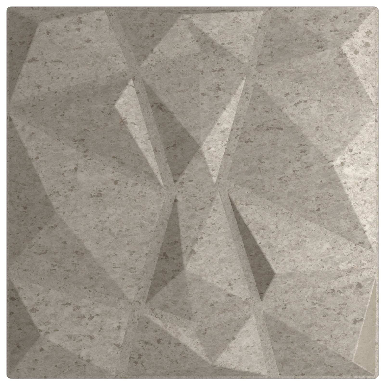 vidaXL Wall Panels 24 pcs 50 x 50 cm Concrete Grey XPS Foam 5