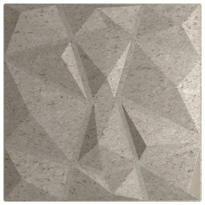 vidaXL Wall Panels 24 pcs 50 x 50 cm Concrete Grey XPS Foam 5