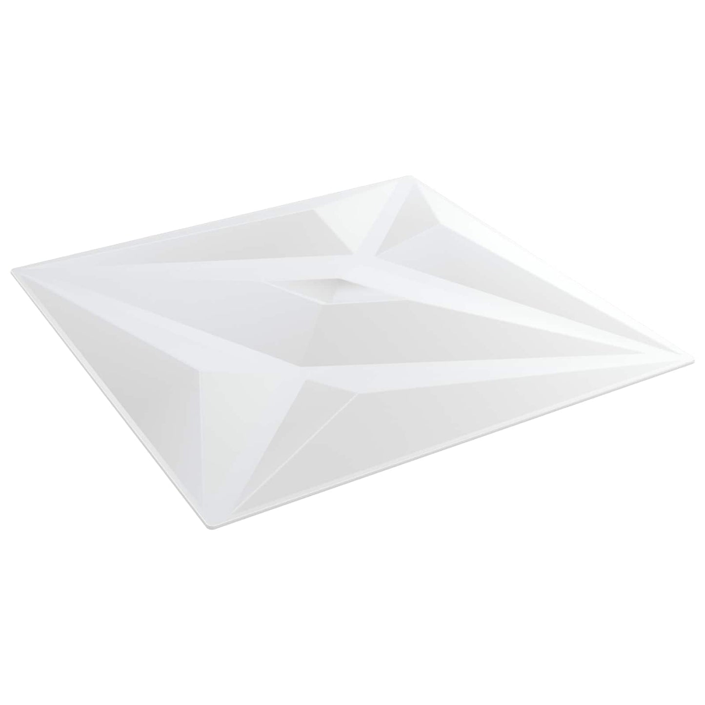 vidaXL Wall Panels 24 pcs 50 x 50 cm White Star XPS Foam 2