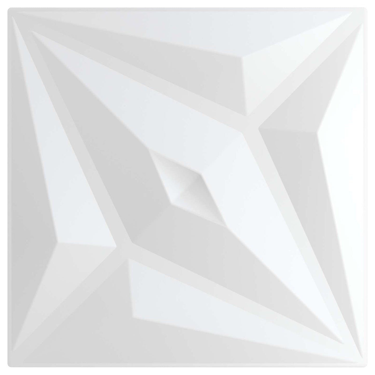 vidaXL Wall Panels 24 pcs 50 x 50 cm White Star XPS Foam 4