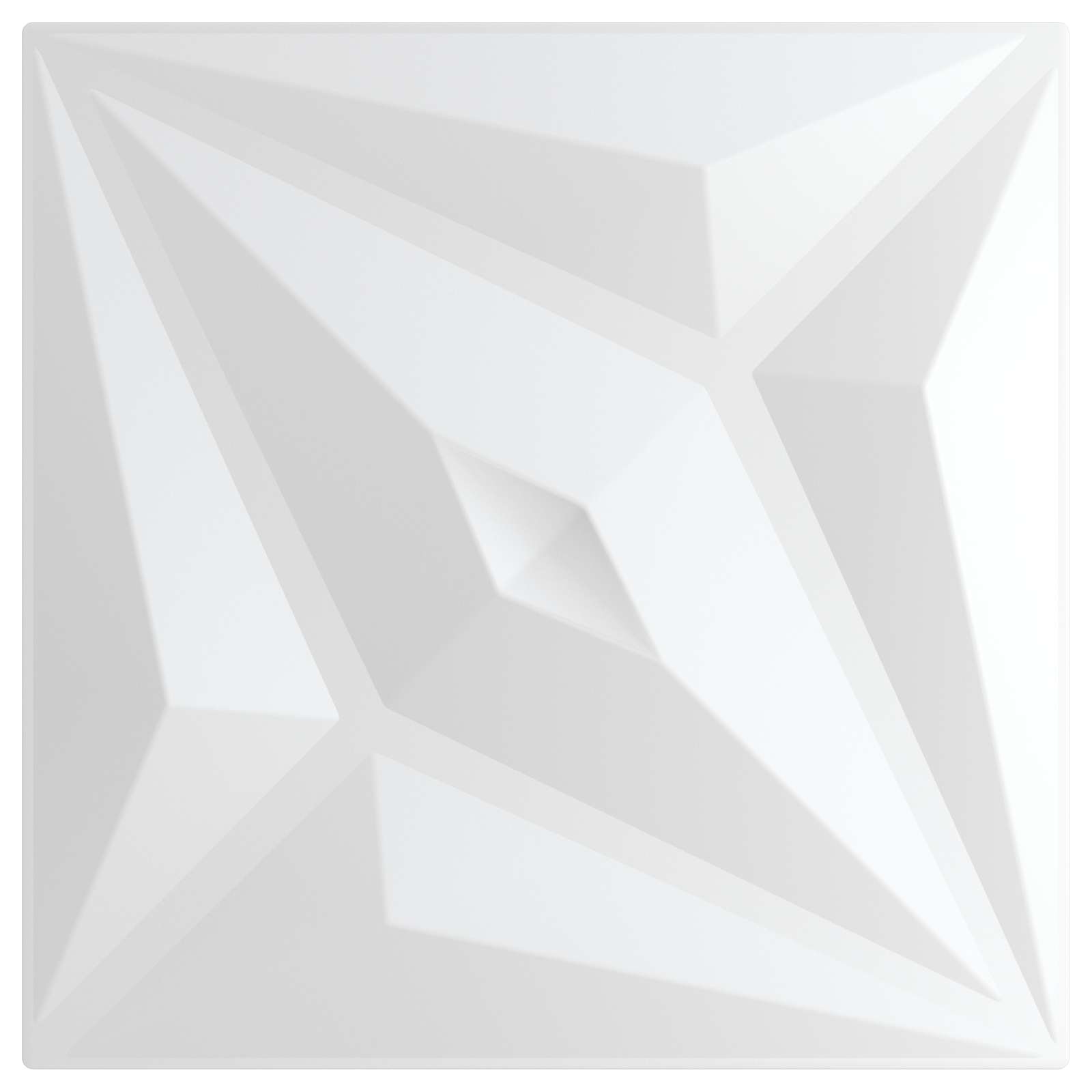vidaXL Wall Panels 24 pcs 50 x 50 cm White Star XPS Foam 4