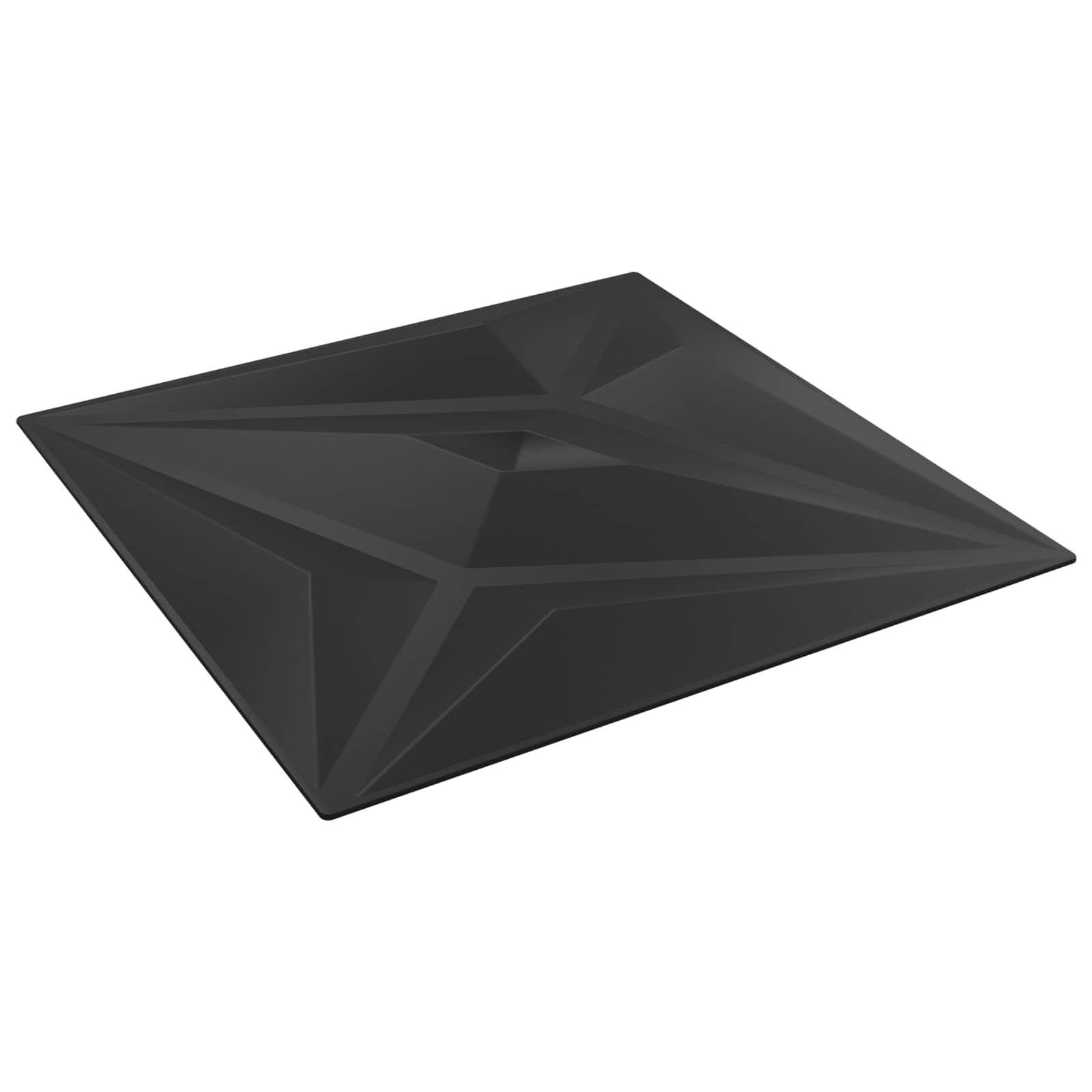 vidaXL Wall Panels 24 pcs 50 x 50 cm Black Star XPS Foam 2