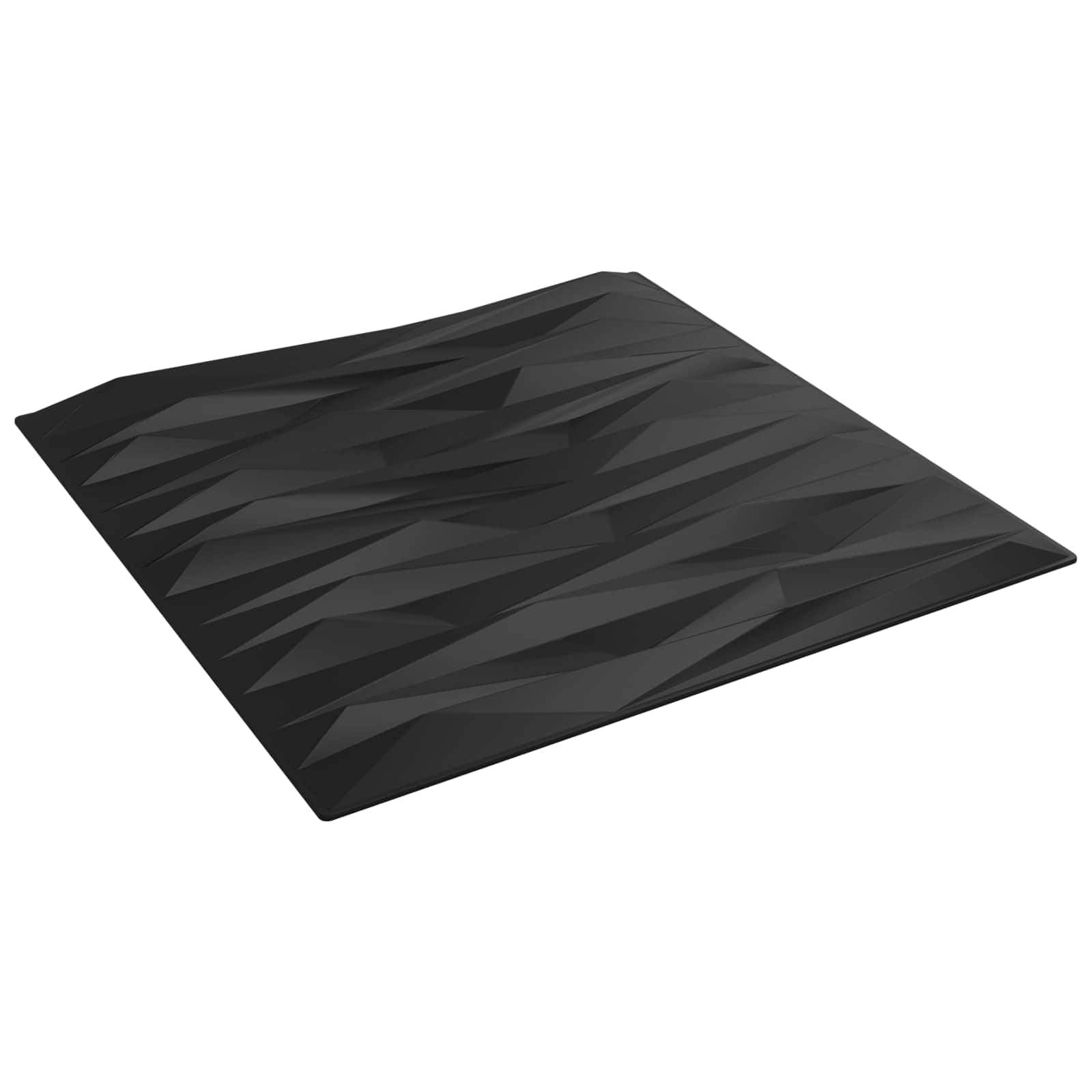 vidaXL Wall Panels 24 pcs 50 x 50 cm Black Stone XPS Foam 2