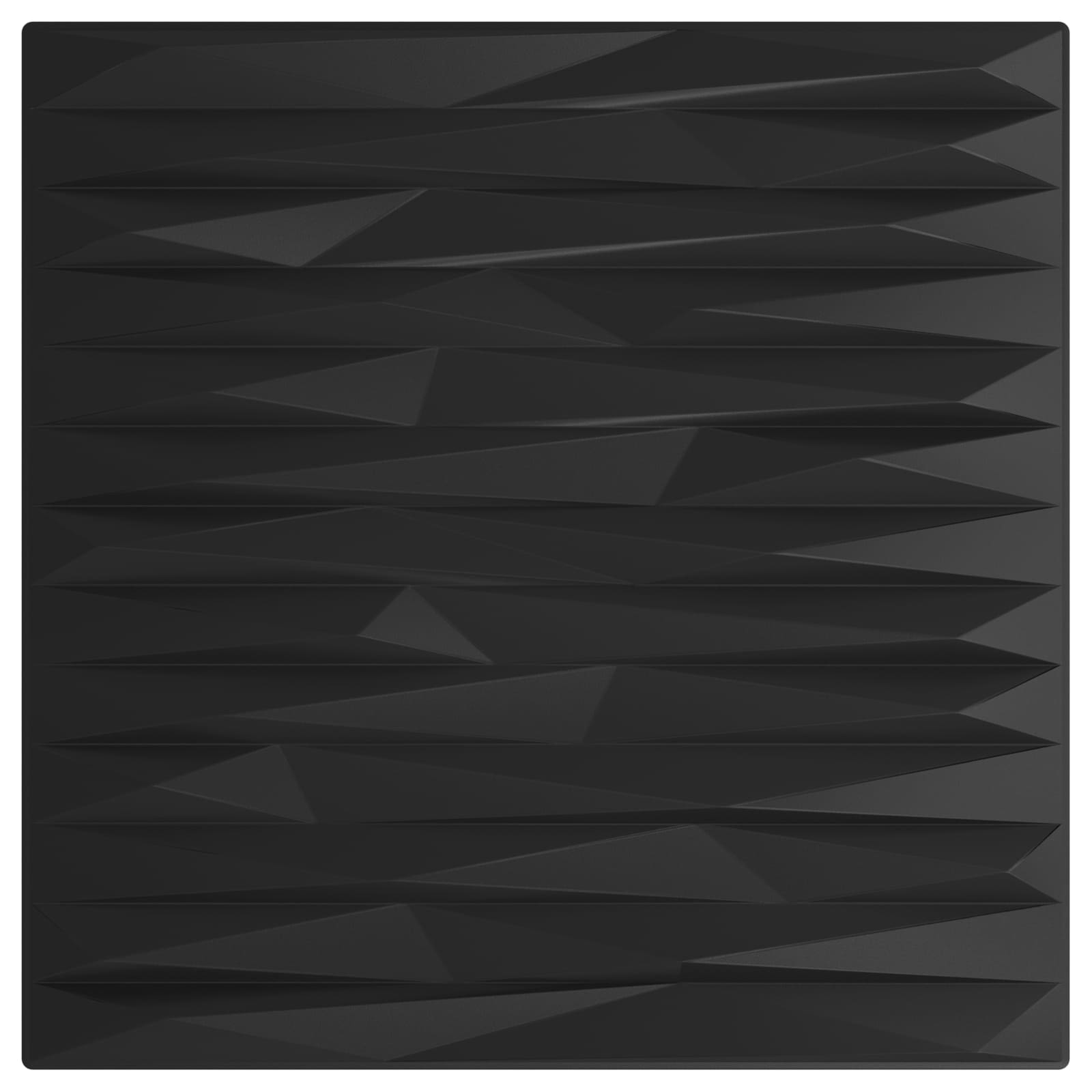 vidaXL Wall Panels 24 pcs 50 x 50 cm Black Stone XPS Foam 4