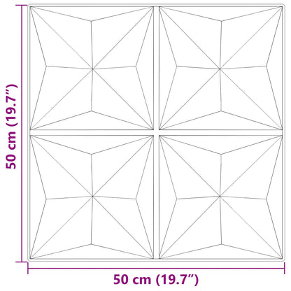 vidaXL Wall Panels 24 pcs 50 x 50 cm Origami Beton XPS Foam 5