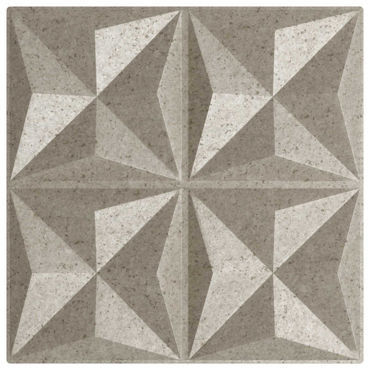vidaXL Wall Panels 24 pcs 50 x 50 cm Origami Beton XPS Foam 4