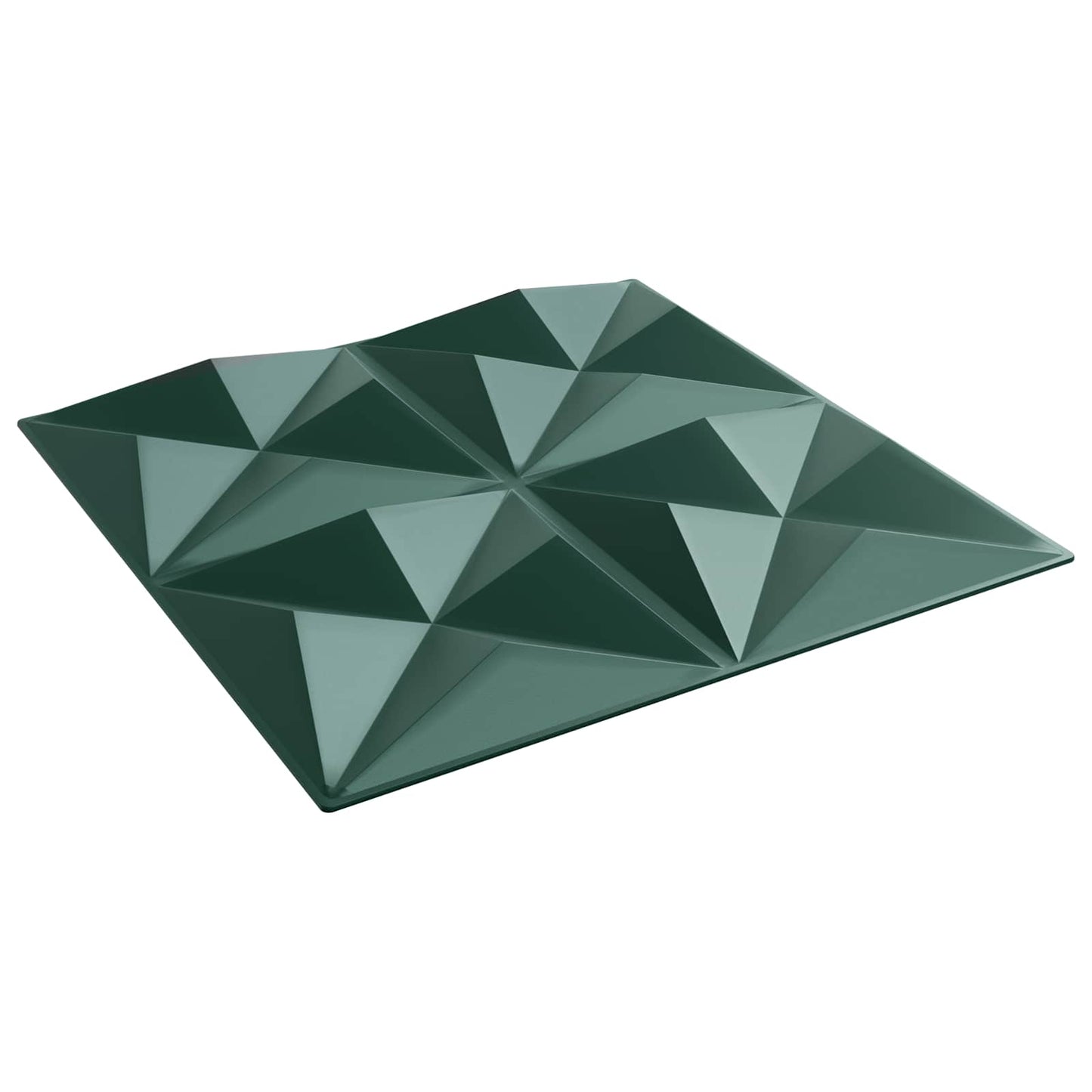 vidaXL Wall Panels 24 pcs 50 x 50 cm Origami Green XPS Foam 2