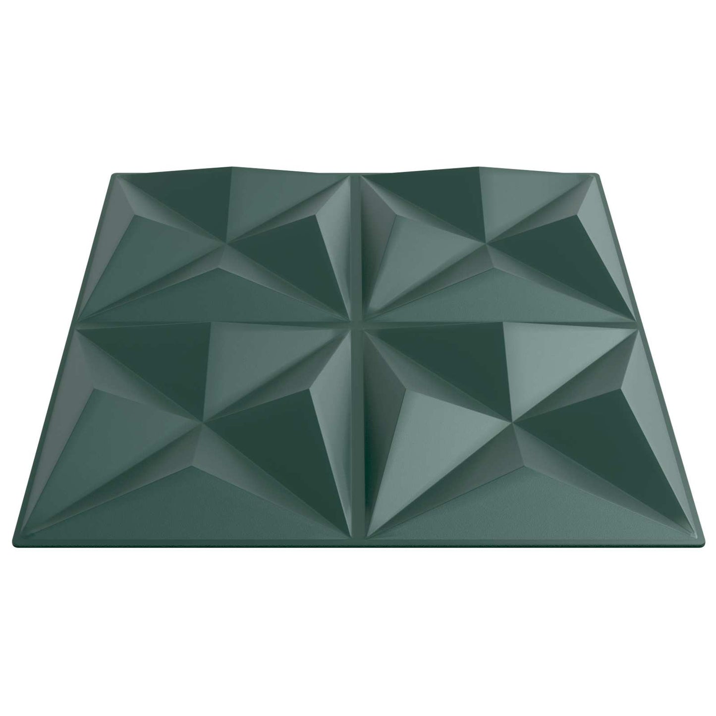 vidaXL Wall Panels 24 pcs 50 x 50 cm Origami Green XPS Foam 4