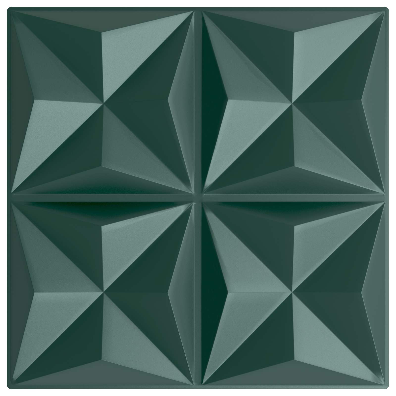vidaXL Wall Panels 24 pcs 50 x 50 cm Origami Green XPS Foam 5