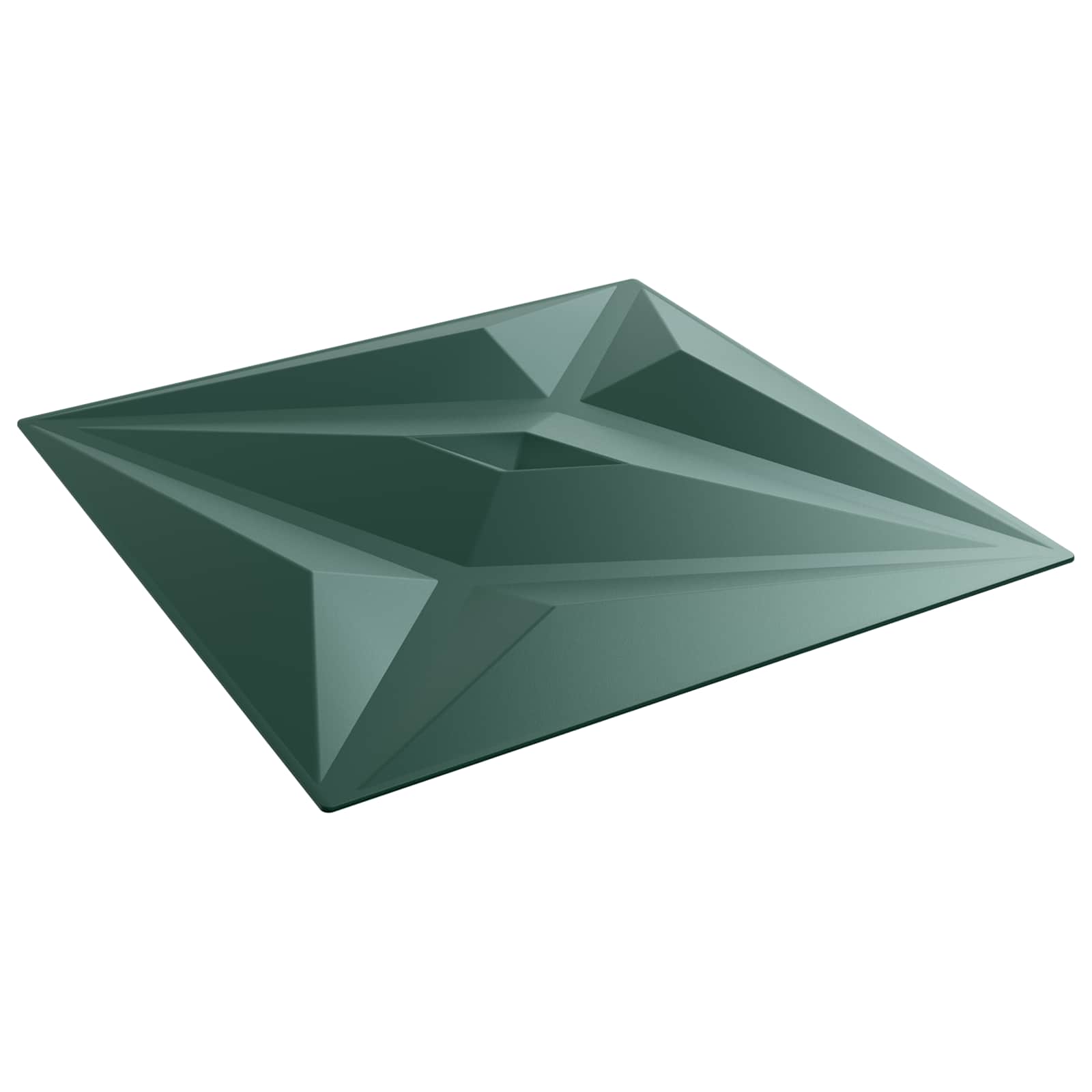 vidaXL Wall Panels 24 pcs 50 x 50 cm Star Green XPS Foam 2