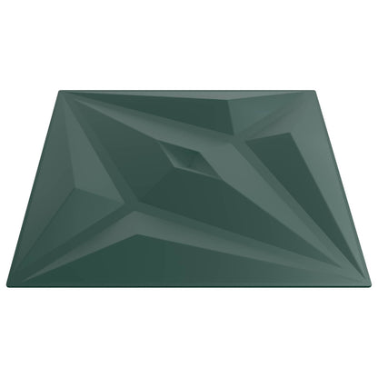 vidaXL Wall Panels 24 pcs 50 x 50 cm Star Green XPS Foam 4
