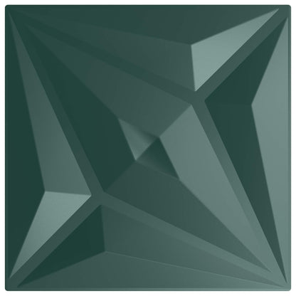 vidaXL Wall Panels 24 pcs 50 x 50 cm Star Green XPS Foam 5