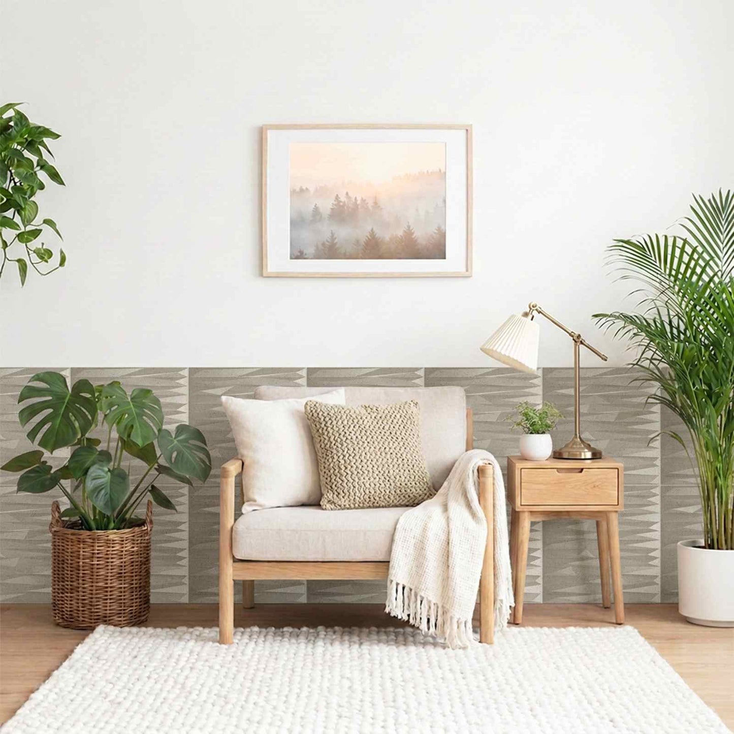 vidaXL Wall Panels 24 pcs 50 x 50 cm Stone Beton XPS Foam 1