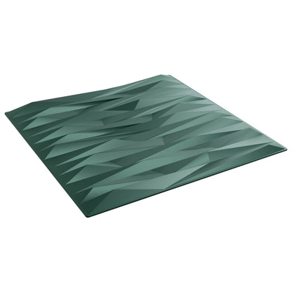 vidaXL Wall Panels 24 pcs 50 x 50 cm Stone Green XPS Foam 2
