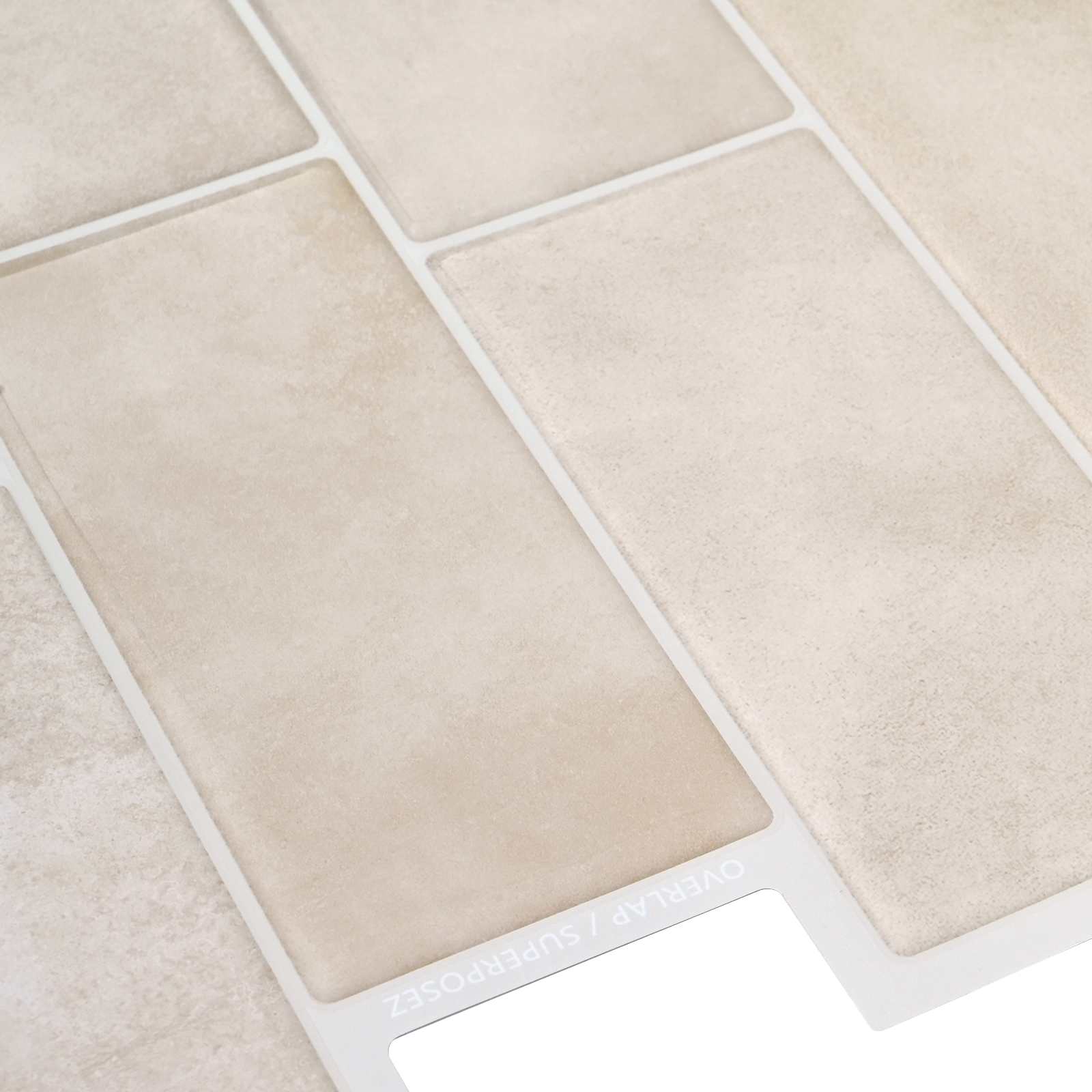 vidaXL Decorative Stickers 20 pcs Beige Marble 29 x 21 cm 4