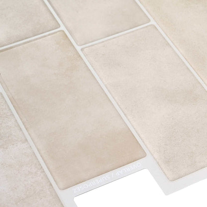 vidaXL Decorative Stickers 20 pcs Beige Marble 29 x 21 cm 4