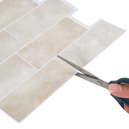 vidaXL Decorative Stickers 20 pcs Beige Marble 29 x 21 cm 5