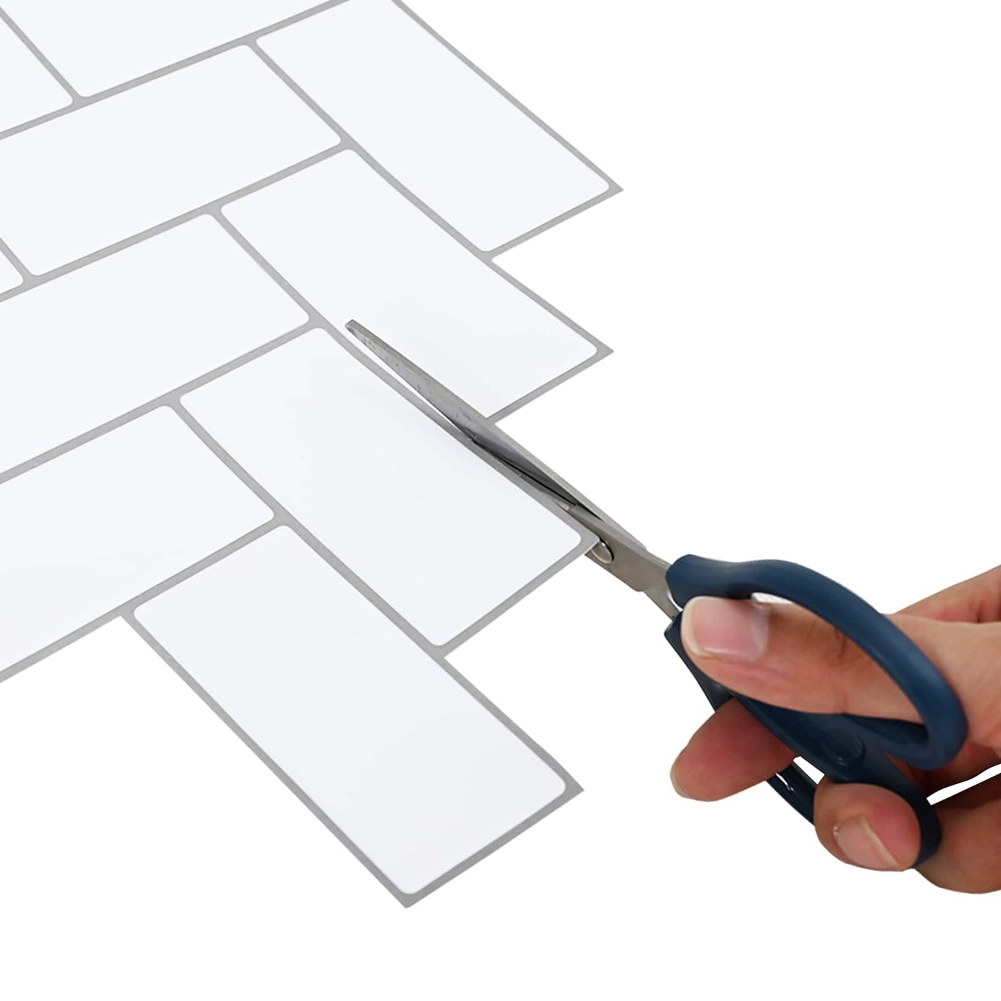 vidaXL Herringbone Tile 20 pcs White Grey 30 x 30 cm 5