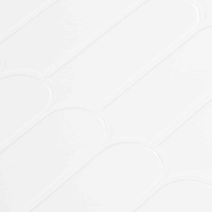 vidaXL Feather Tile 20 pcs White 30 x 30 cm Polyurethane and PET 4