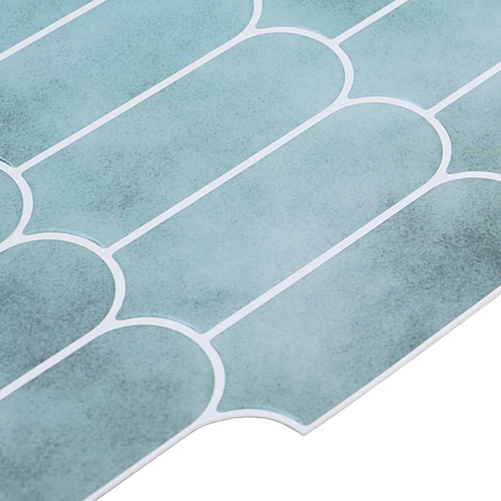 vidaXL Feather Tile 20 pcs Green 30 x 30 cm Polyurethane and PET 4