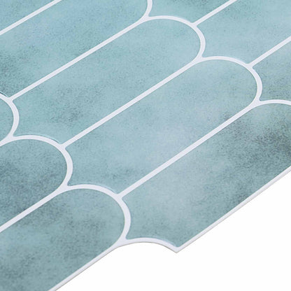 vidaXL Feather Tile 20 pcs Green 30 x 30 cm Polyurethane and PET 4