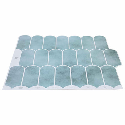 vidaXL Feather Tile 20 pcs Green 30 x 30 cm Polyurethane and PET 3