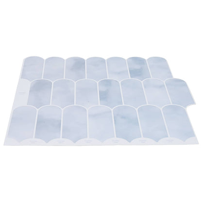 vidaXL Feather Tile 20 pcs Light Blue 30 x 30 cm Polyurethane and PET 3