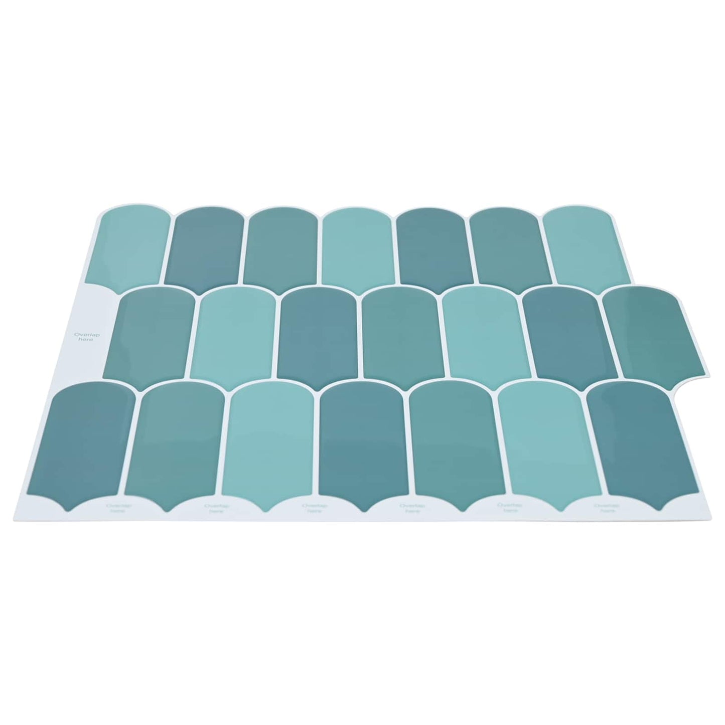 vidaXL Feather Tile 20 pcs Blue 30 x 30 cm Polyurethane and PET 3
