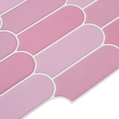 vidaXL Feather Tile 20 pcs Pink 30 x 30 cm Polyurethane and PET 4