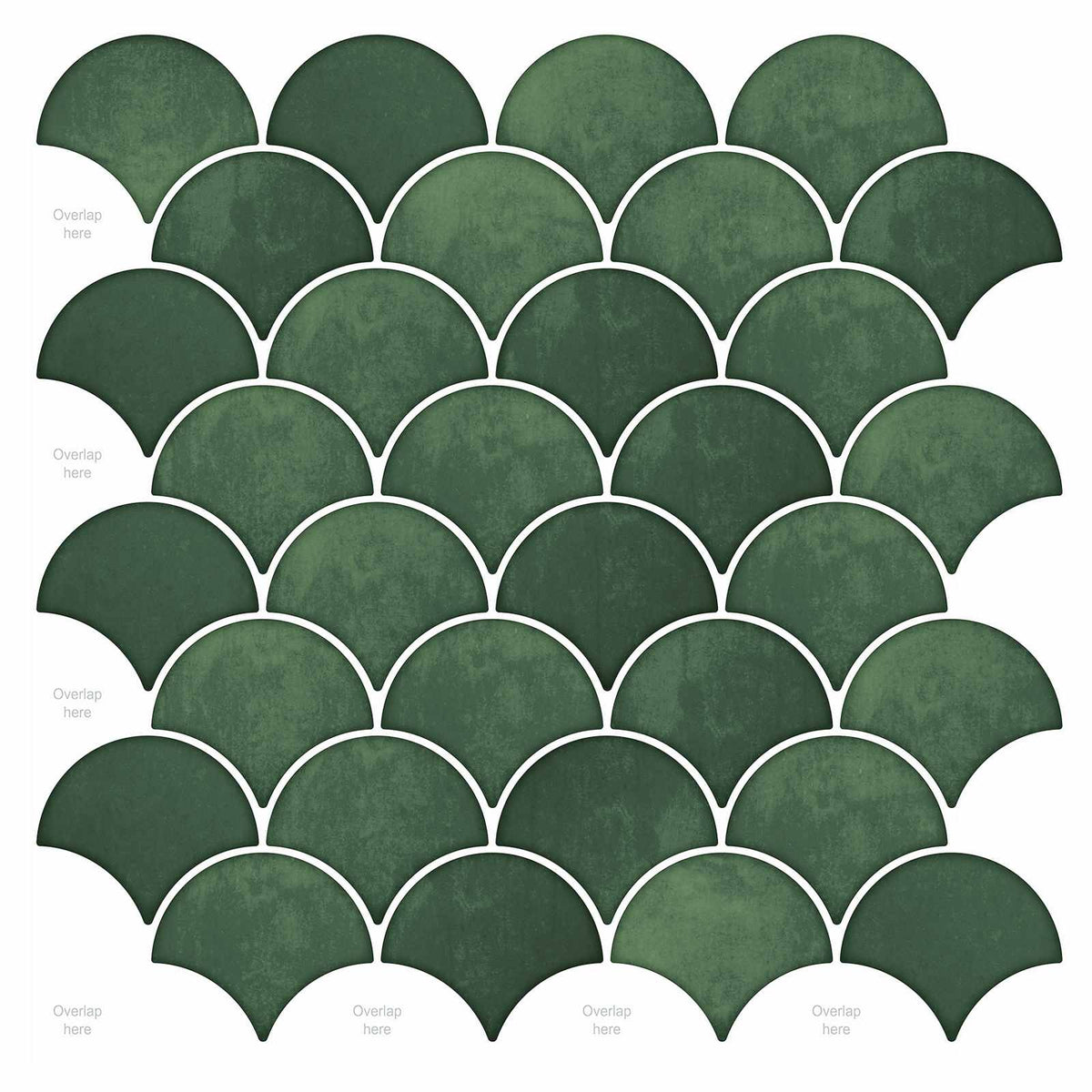 vidaXL Fish Scale Tile 30 x 30 cm
