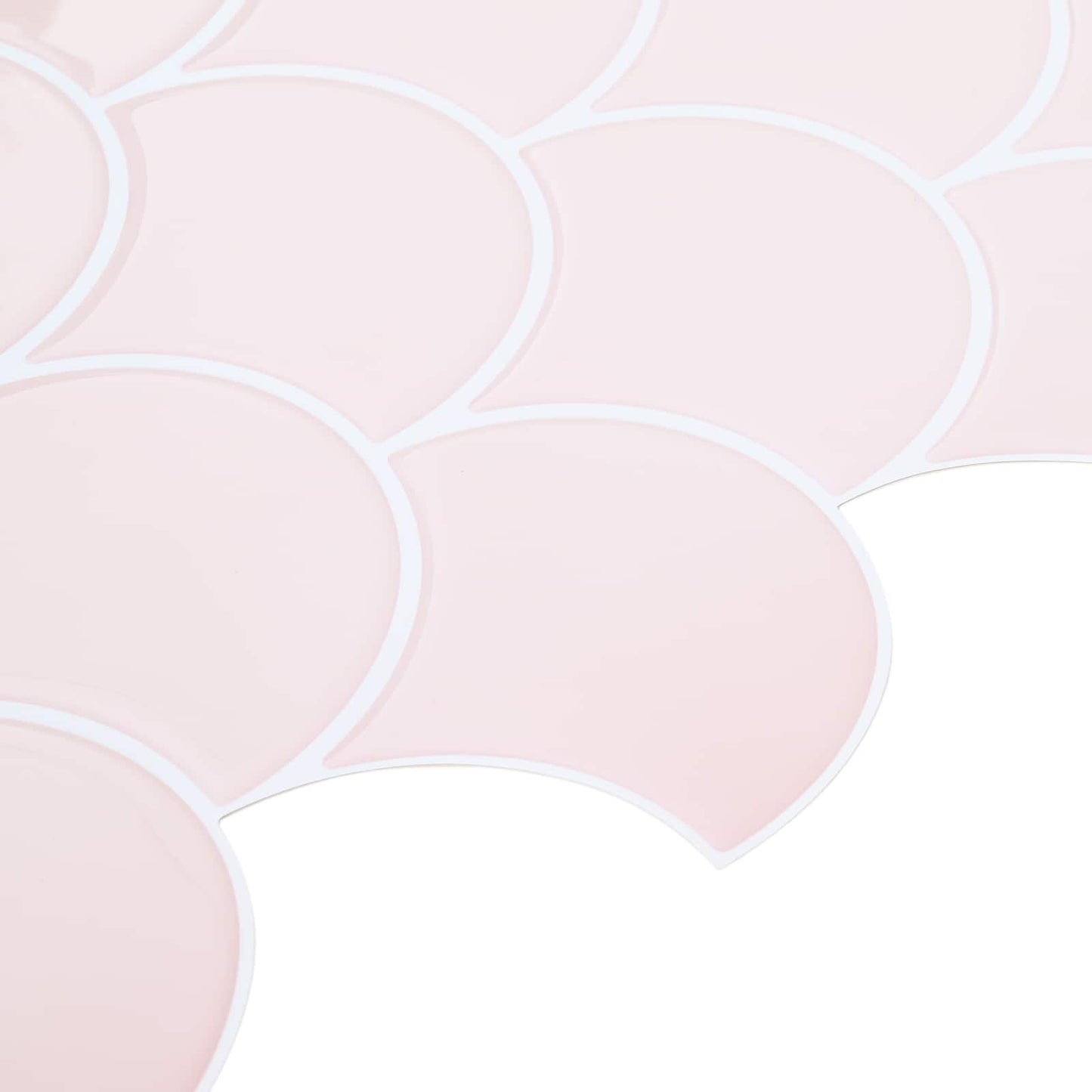 vidaXL Fish Scale Tile 20 pcs Light Pink 30 x 30 cm 4