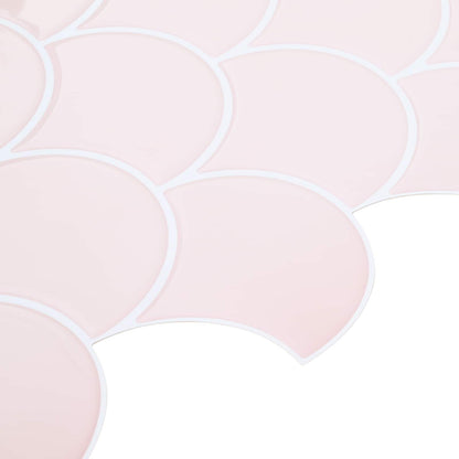 vidaXL Fish Scale Tile 20 pcs Light Pink 30 x 30 cm 4