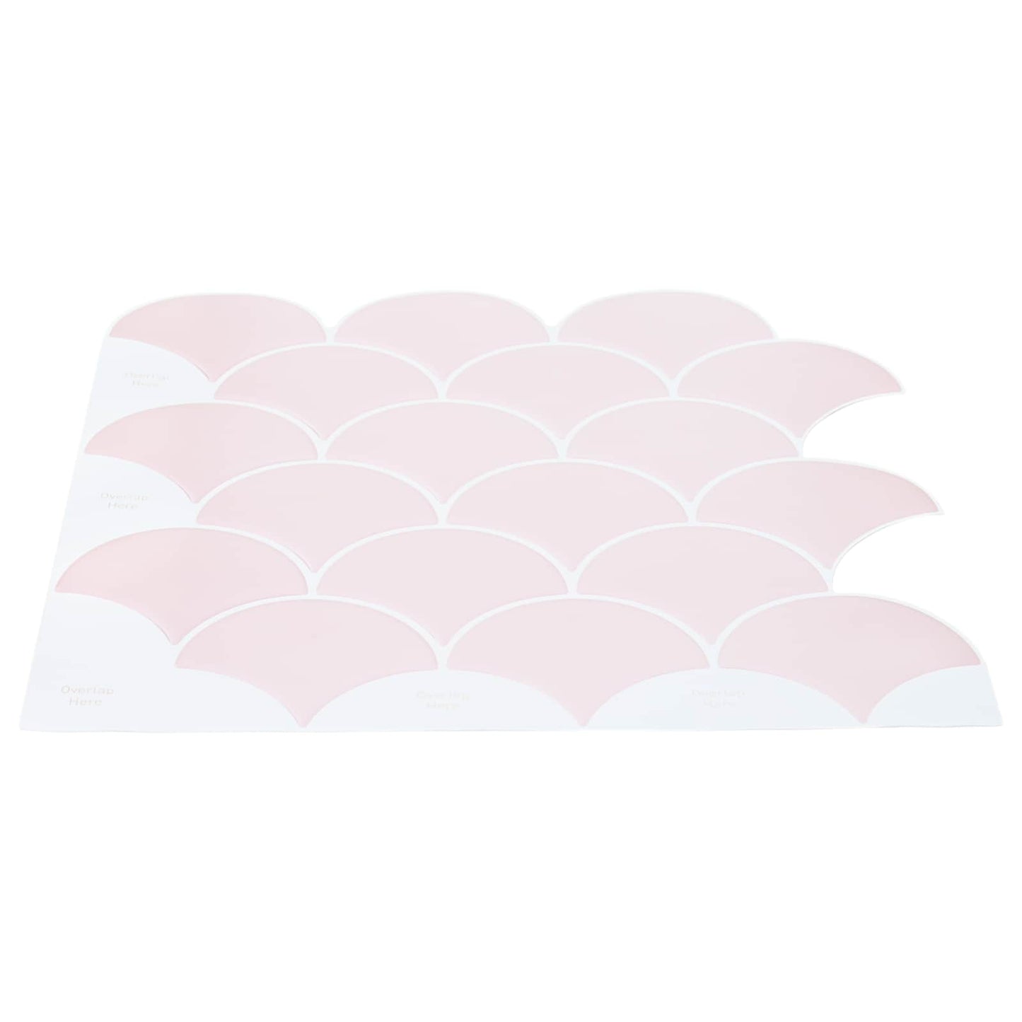 vidaXL Fish Scale Tile 20 pcs Light Pink 30 x 30 cm 3