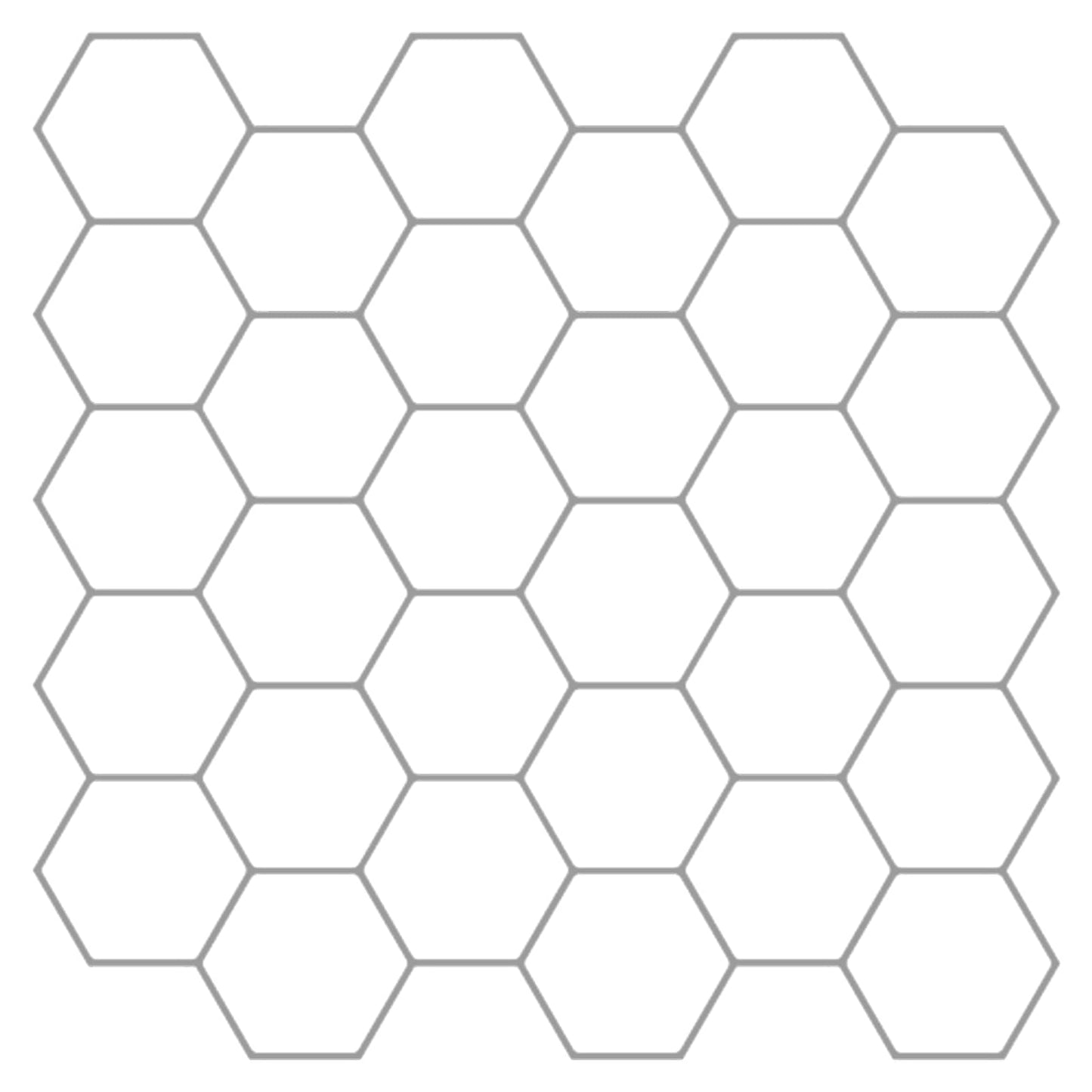 vidaXL Hexagon Tile 20 pcs White Grey 30 x 30 cm Polyurethane and PET 1