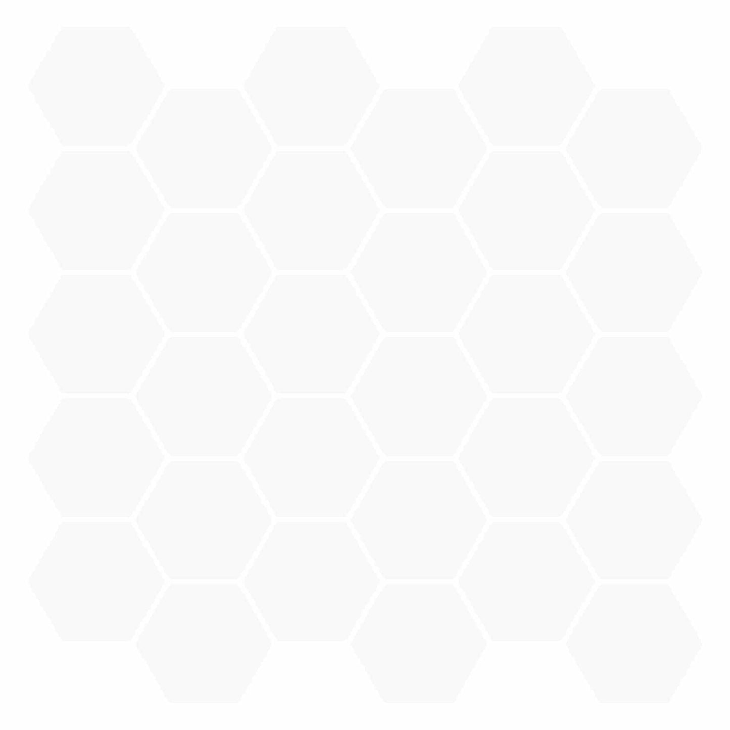 vidaXL Hexagon Tile 20 pcs White 30 x 30 cm Polyurethane and PET 1