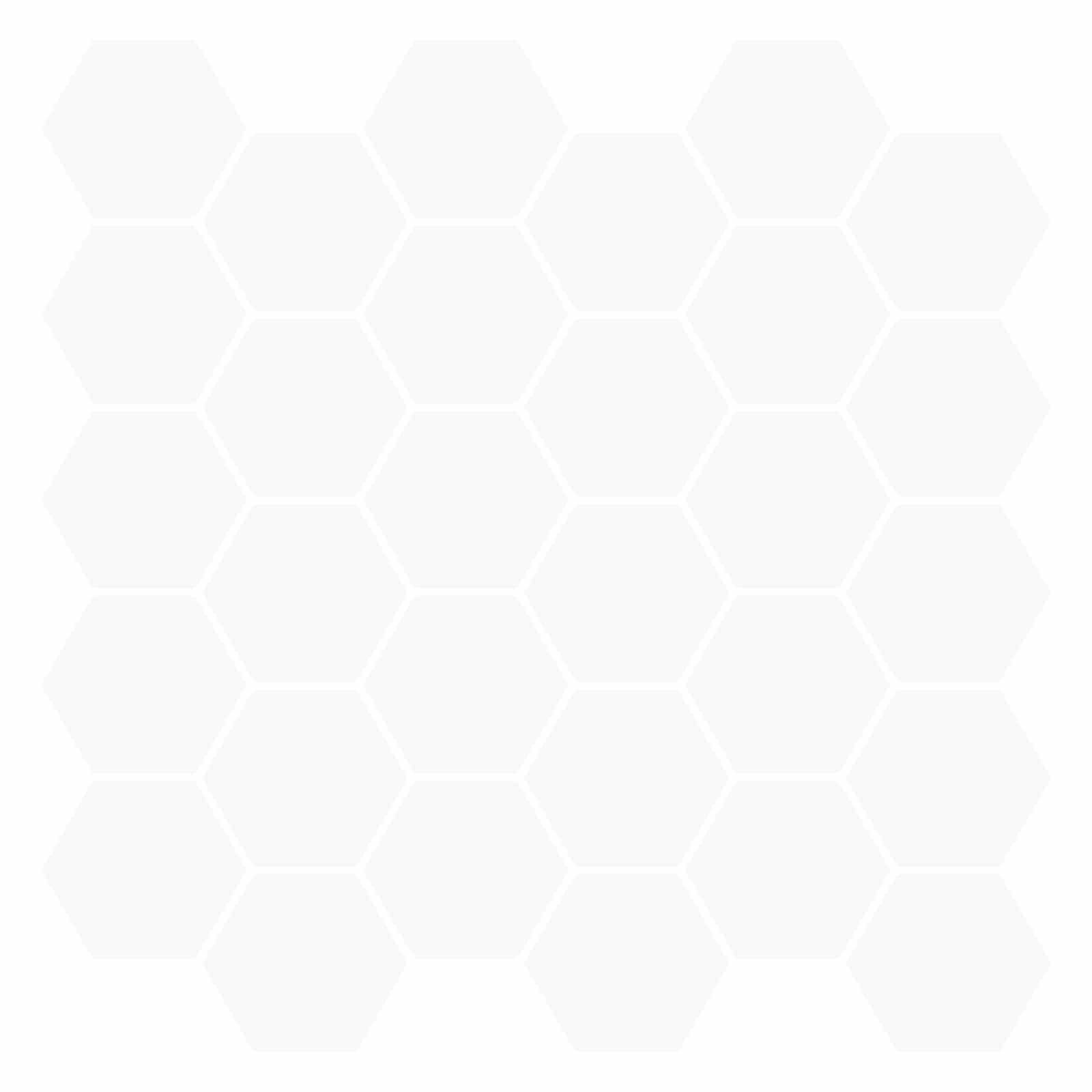 vidaXL Hexagon Tile 20 pcs White 30 x 30 cm Polyurethane and PET 1